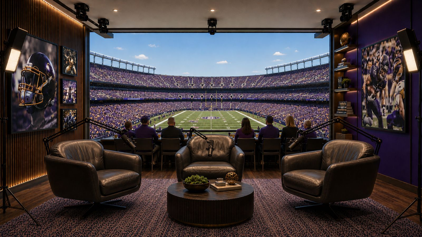 Professional sports franchise studio concept